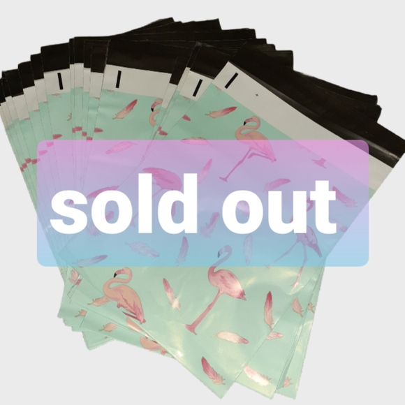 Other - 30 Poly mailers. Size 10x13 flamingo print.